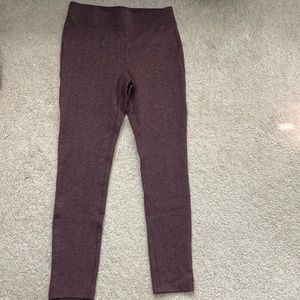 Loft size small burgundy leggings